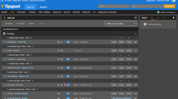 Tipsport livescore